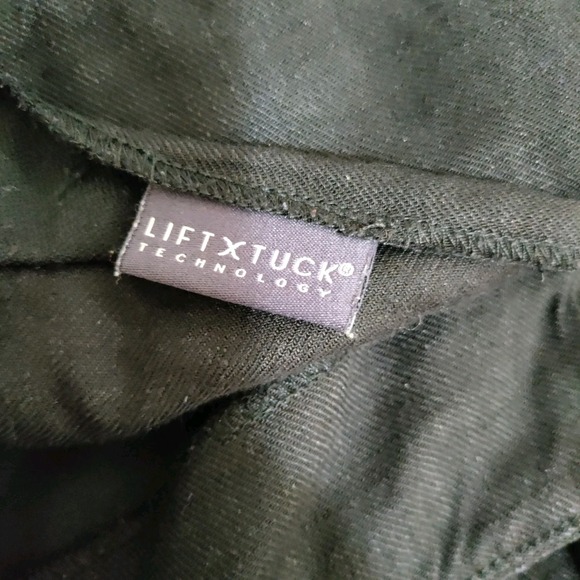 NYDJ Black Linen Blend Pants Straight Leg Woman's Sz 18 - Picture 4 of 8